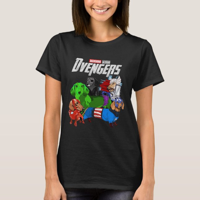 T-shirt Dachshund Dvengers (Devant)