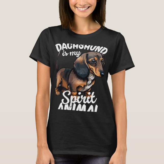 T-shirt Dachshund Est Mon Esprit Animal 4 (Devant)