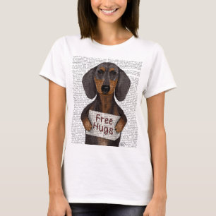T-shirt Dachshund Free Hugs