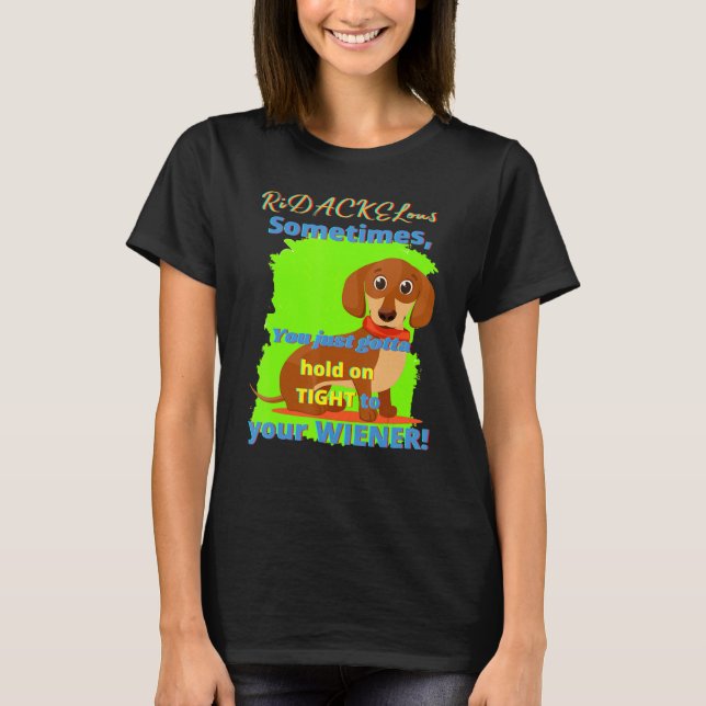T-shirt Dachshund Funny Wiener Chien Animal Chien Chien Ch (Devant)