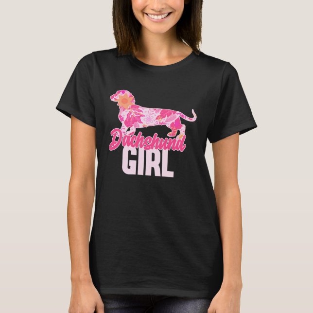T-shirt Dachshund Girl  3 (Devant)