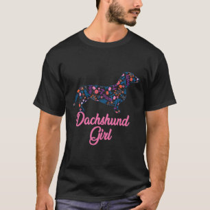 T-shirt Dachshund Girl Cute Doxie Wiener Chien Propriétair