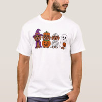 Dachshund Halloween sorcière Citrouille maman fant