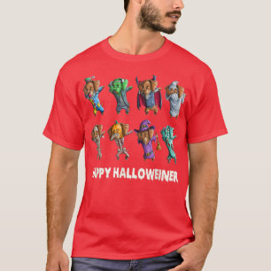 T-shirt Dachshund Joyeux Halloweiner Drôle Halloween Chien
