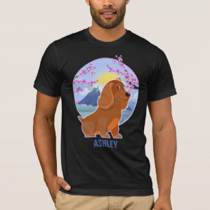 T-shirt Dachshund Kawaii Cute Cadeau chien animal