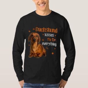T-shirt Dachshund Kisses Réparez tout Dachshund Lover