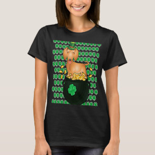T-shirt Dachshund Leprechaun Chien Lucky Shamrock St Patri
