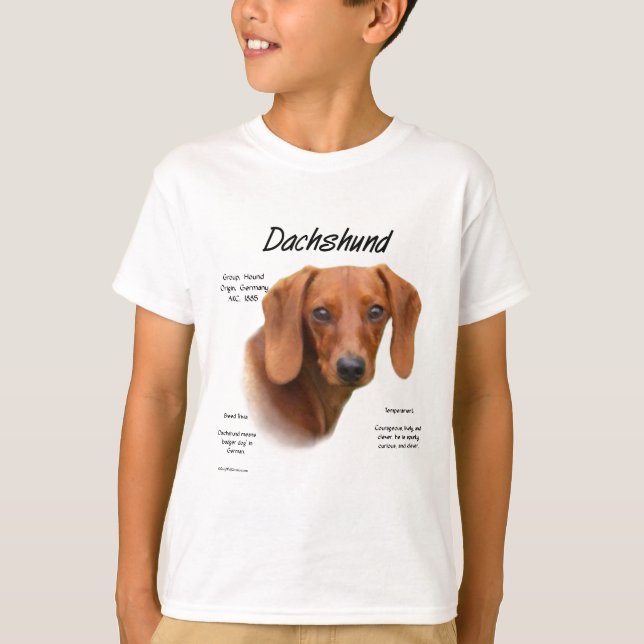 T-shirt Dachshund (lisse) (Devant)