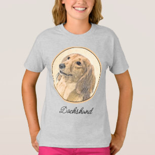 T-shirt Dachshund (Longhaerien) Peinture - Art Chien origi