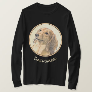 T-shirt Dachshund (Longhaerien) Peinture - Art Chien origi