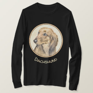 T-shirt Dachshund (Longhaerien) Peinture - Art Chien origi