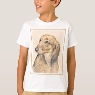 T-shirt Dachshund (Longhaerien) Peinture - Art Chien origi