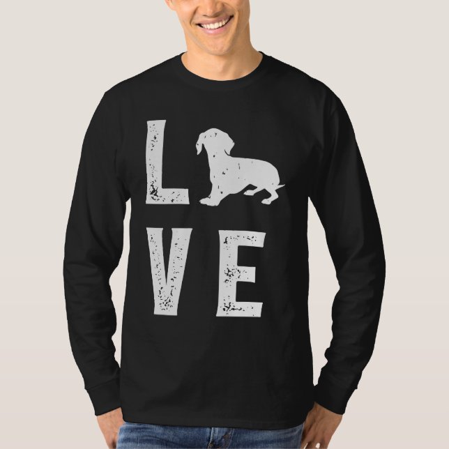T-shirt Dachshund Love  1 (Devant)