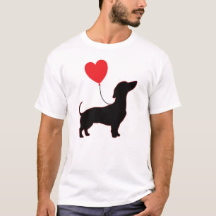 T-shirt Dachshund Love Balloon : Dachshund Papa Edition