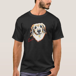 T-shirt Dachshund Love Long Haired Wiener Chien Chien Chie