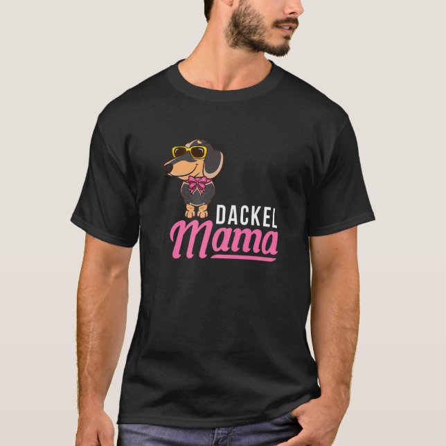 T-shirt Dachshund Mama (Devant)