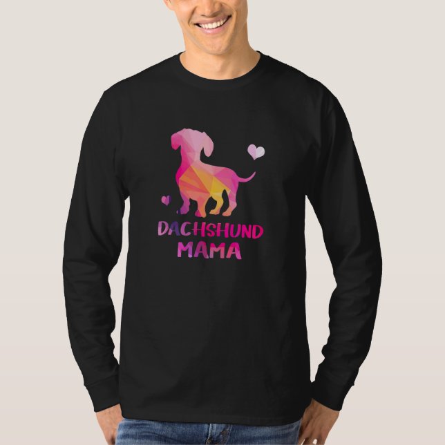 T-shirt Dachshund Mama couleur Dackel Chien (Devant)
