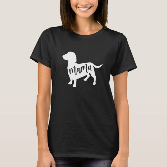 T-shirt Dachshund Mama For Teckel sausage hounds Dachshund (Devant)