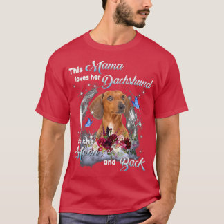 T-shirt Dachshund Mama Propriétaire Amoureux des chiens Bo