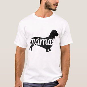 T-shirt Dachshund Mama Wiener Chien Doxie Maman Drôle Mign