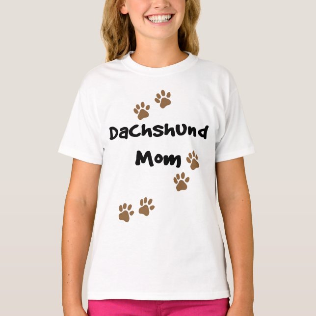T-shirt Dachshund Maman (Devant)
