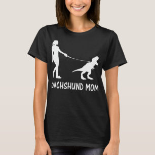 T-shirt Dachshund Maman Doxie Mama Chien Dinosaure Femmes