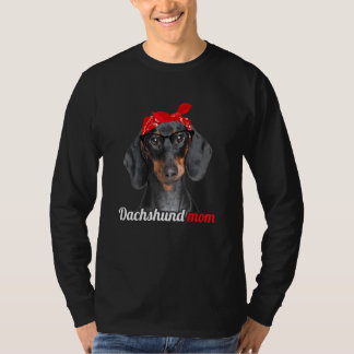 T-shirt Dachshund Maman Fête des mères de chiens