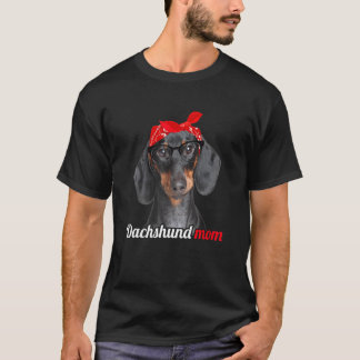 T-shirt Dachshund Maman Fête des mères de chiens