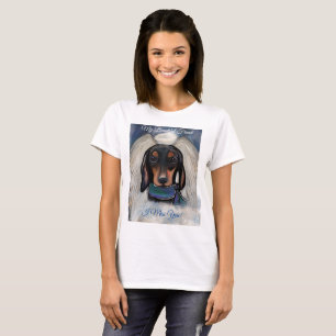 T-shirt Dachshund noir et feu