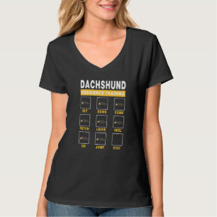 T-shirt Dachshund Obedience Training Guide de chien à l'in
