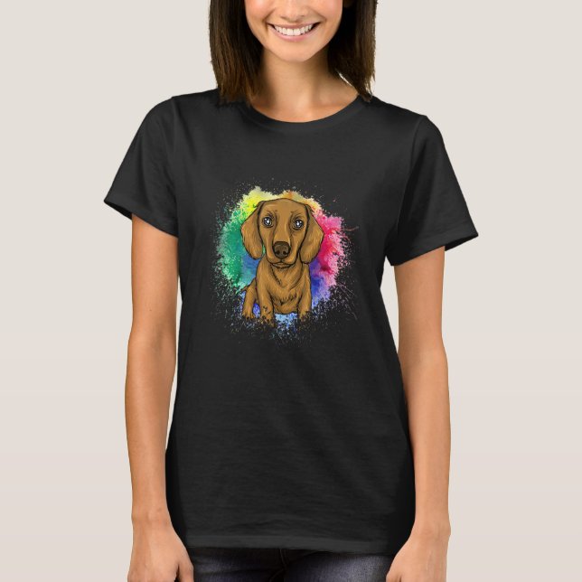 T-shirt Dachshund Owner Sausage Dog Doxie Wiener Women Dac (Devant)