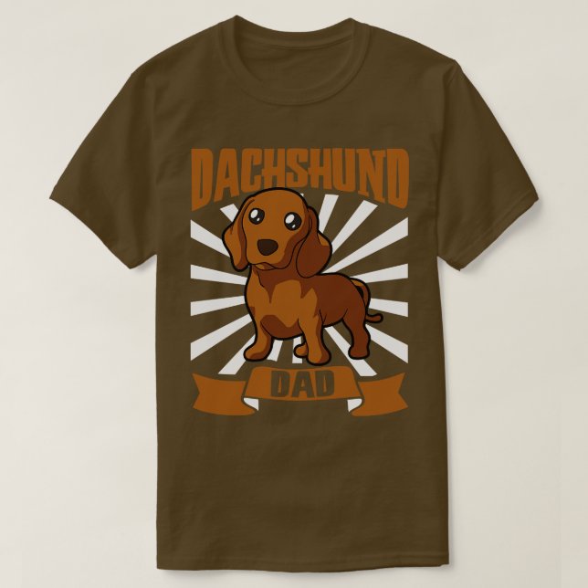 T-shirt Dachshund Papa Dachshund (Design devant)