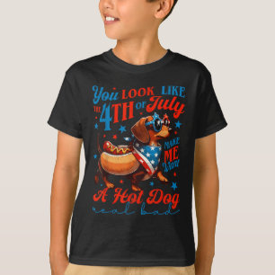 T-shirt Dachshund Patriotique Fête Nationale 14 Juillet 4