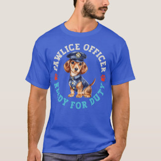 T-shirt Dachshund Pawlice Officier