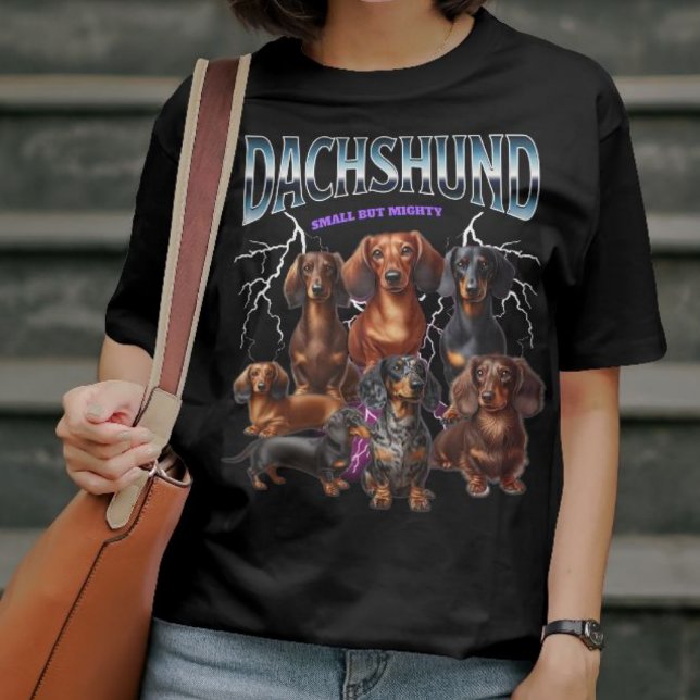 T-shirt Dachshund Petit Mais Puissant (Créateur téléchargé)