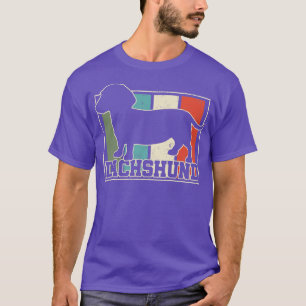 T-shirt Dachshund Retro Vintage 1
