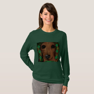 T-shirt Dachshund Rouge     