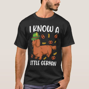 T-shirt Dachshund Saucage Bavarois Lederhosen Je Connais U