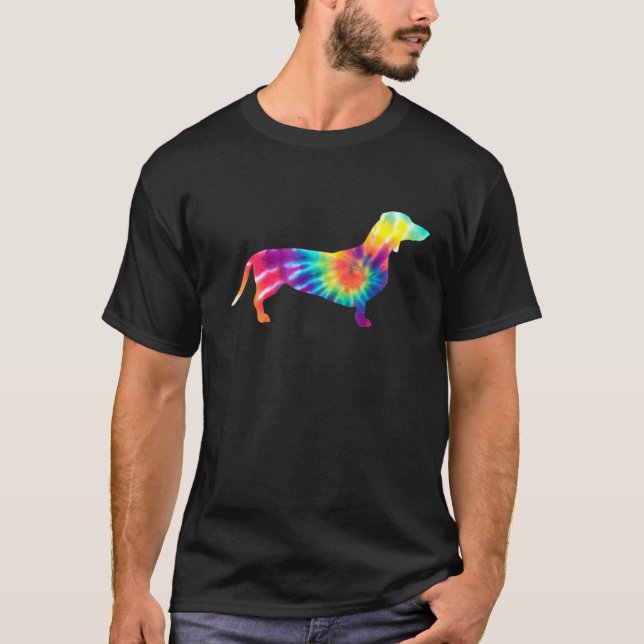 T-shirt Dachshund Saucisse Chien Cravate Die Doggy (Devant)