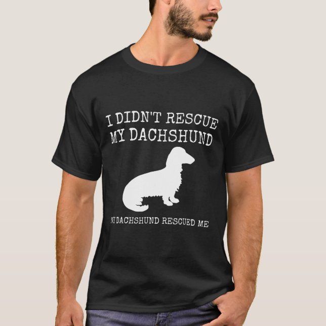T-shirt Dachshund Secourt -Mon Dachshund M'Secourt (Devant)
