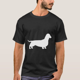 T-shirt Dachshund Silhouette S Wiener Dog Smooth Coated Do