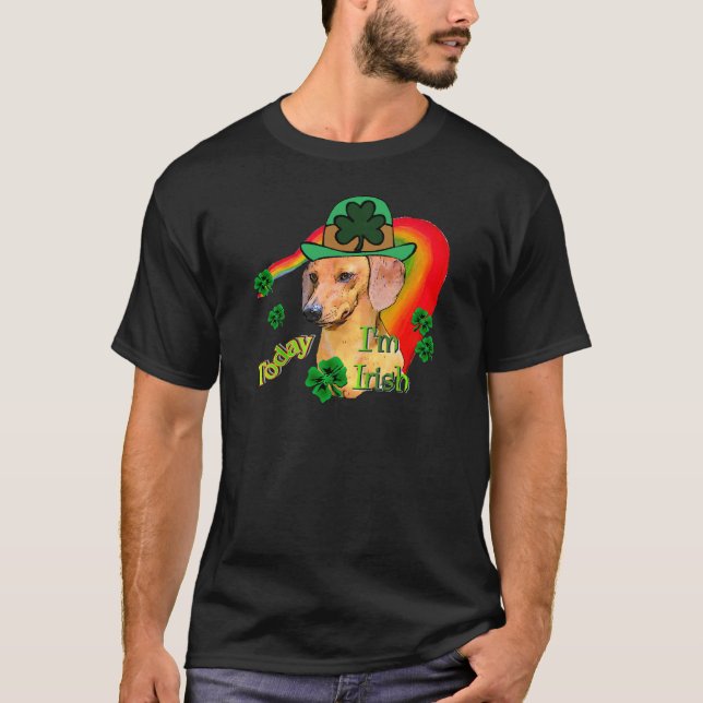 T-shirt Dachshund St patrick (Devant)