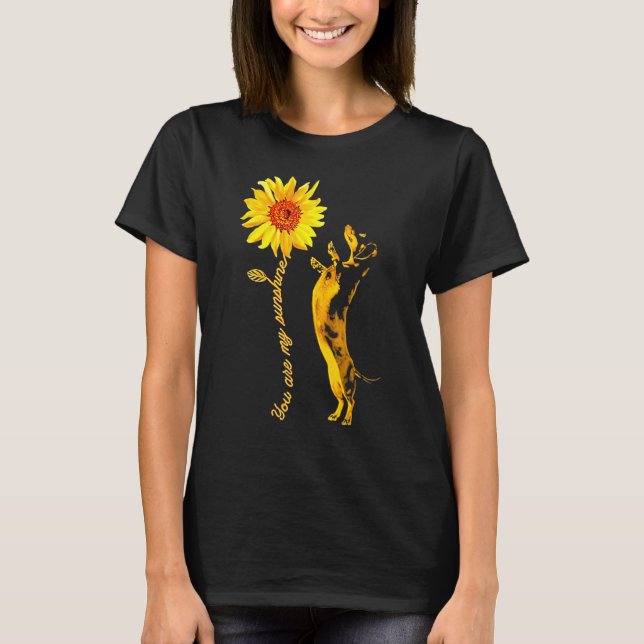 T-shirt Dachshund Sunshine Funny For Man Woman (Devant)
