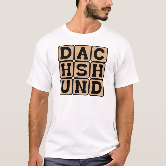 T-shirt Dachshund, teckel (Devant)