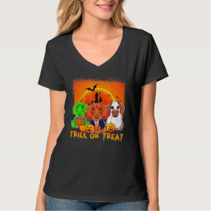 T-shirt Dachshund Trick Ou Treat Monster Dracula