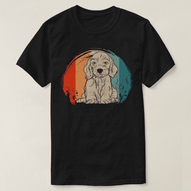 T-shirt Dachshund Vintage 2 (Design devant)