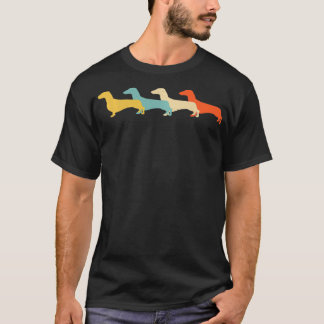 T-shirt Dachshund Vintage Retro Sausage Dog Hound Lover 60