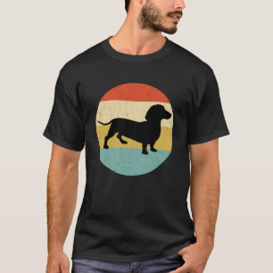 T-shirt Dachshund vintage Teckel Retro