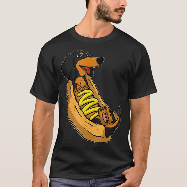 T-shirt Dachshund Weenie Sausage Chien (Devant)