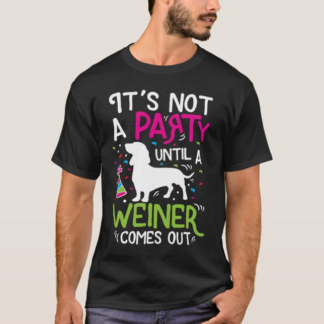 T-shirt Dachshund Weiner Chien drôle (Devant)
